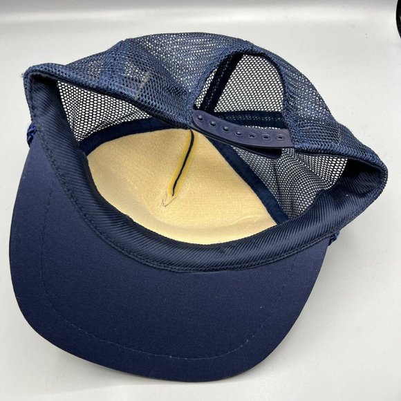 Kennedy Space Center NASA Trucker Hat USA Snap back Cap Navy Blue Men - Picture 6 of 8